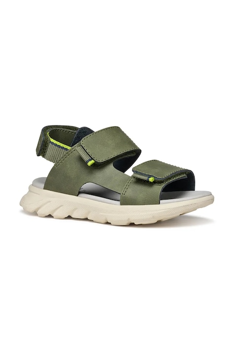 Geox sandale din piele pentru copii AIRADYUM culoarea verde, J55F1B.0009B