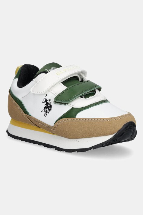 Sneakers boty U.S. Polo Assn. NOBIK012 bílá barva, NOBIK012K/5NH4