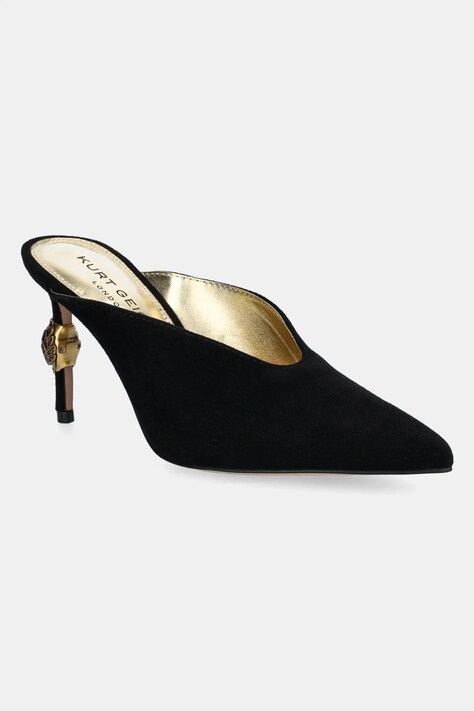 Kurt Geiger London papuci Eagle High Closed Mule femei, culoarea negru, cu toc cui, 3967800209