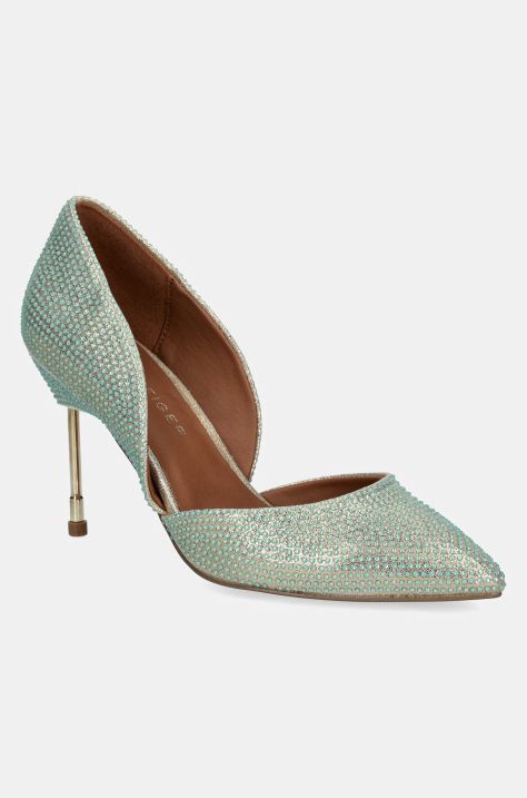 Lodičky Kurt Geiger London Bond 90 zelená farba, 2274573609