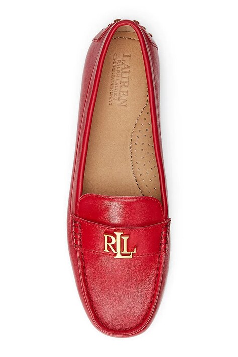 Lauren Ralph Lauren мокасини жіночі шкіряні Barnsbury — SS25-OBD01I, червоний — фото 3