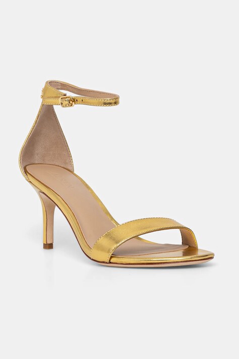 Кожаные сандалии Lauren Ralph Lauren Allie Mid цвет золотой 802978207001