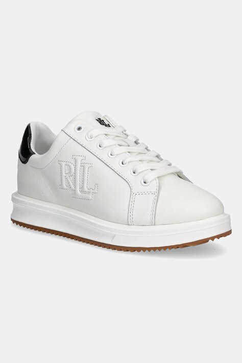 Lauren Ralph Lauren sneakers din piele Ainsley culoarea alb, 802959226001