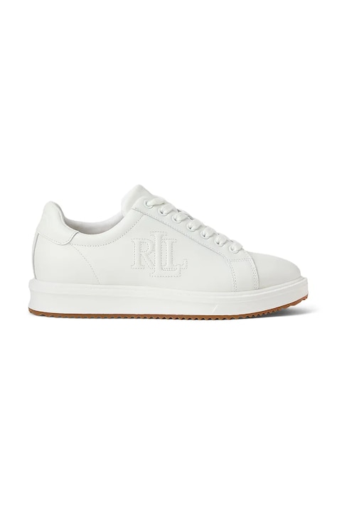 Lauren Ralph Lauren bőr sportcipő Ainsley fehér, 802959228001
