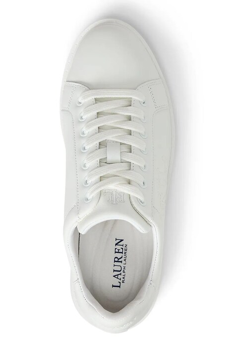 Шкіряні кросівки Lauren Ralph Lauren Ainsley — SS25-OBD02Y, білий — фото 3