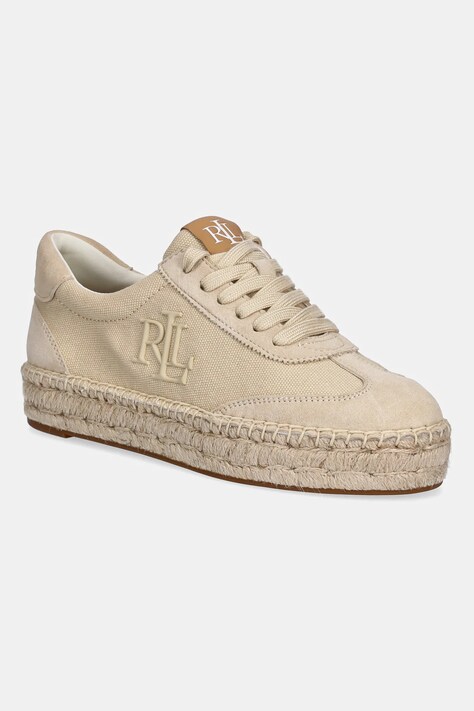Lauren Ralph Lauren sneakers Luize Snkr culoarea bej, 802959231003