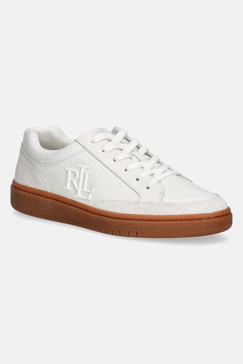 Lauren Ralph Lauren sneakers din piele Hailey 6 culoarea alb, 802959240001