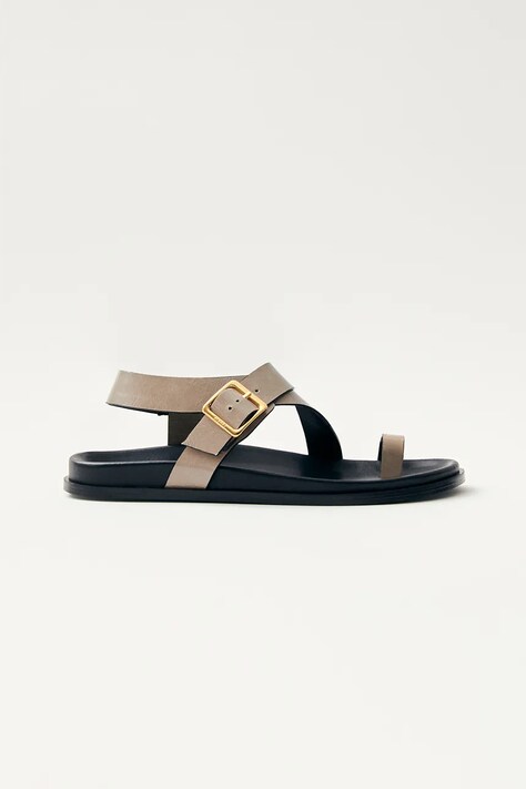 Alohas sandale de piele Siren femei, culoarea bej, S100740-02
