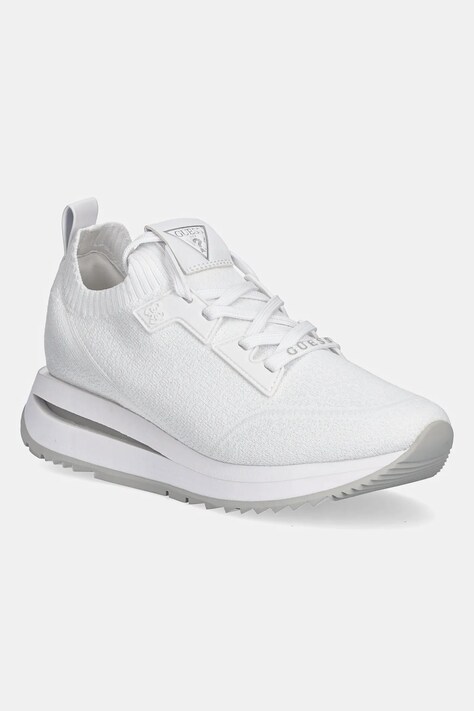 Guess sneakers ESTI femei, culoarea alb, FLPEST FAB12