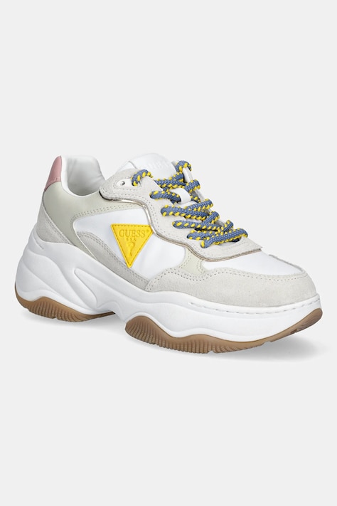 Guess sneakersy HAPYY damskie kolor beżowy FLPHAP PEL12