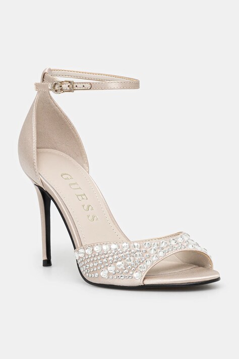 Σανδάλια Guess KABLE χρώμα: μπεζ, FLPKBB SAT03