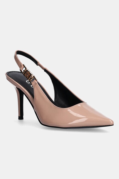 Lodičky Guess NASSHA béžová barva, FLPNAS PAF05