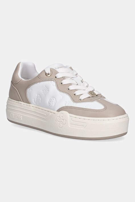 Guess sneakers SWOLE femei, culoarea bej, FLPSWO FAL12