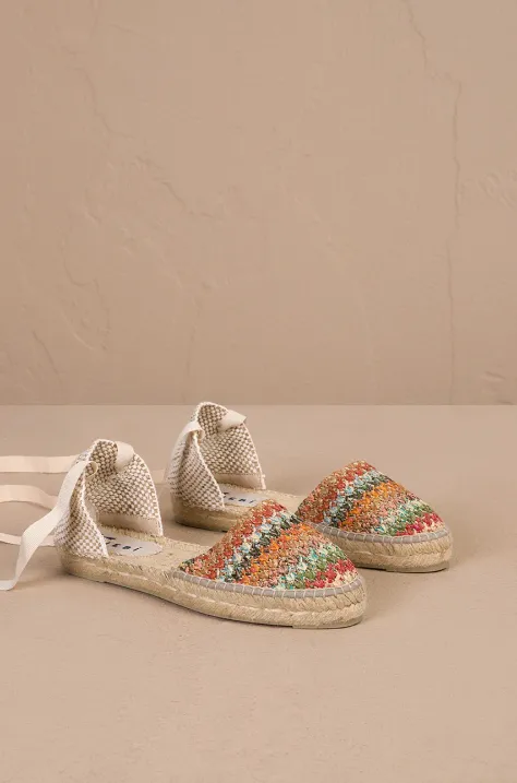 Εσπαντρίγιες Manebi Flat Valenciana Espadrilles χρώμα: πολύχρωμο, H 3.4 P0