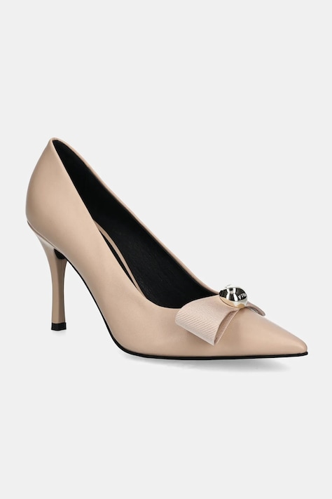 Furla stilettos de piele Sfera Decollete culoarea bej, YI41SFE BX3614 B4L00