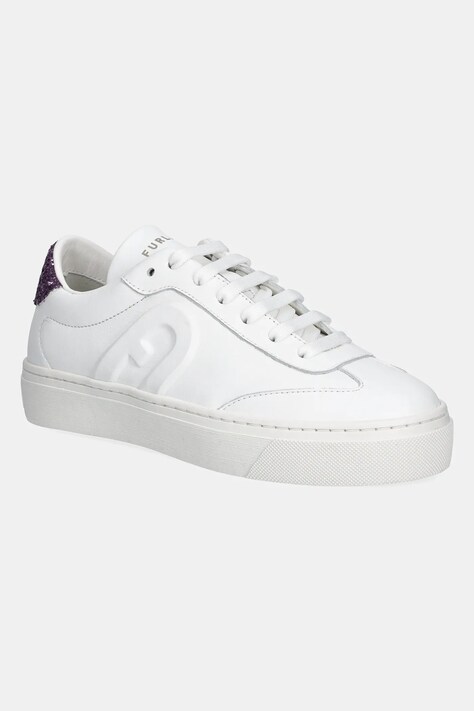 Furla sneakers din piele Enjoy Lace-Up Sneaker culoarea alb, YJ10ENJ BX3726 3751S
