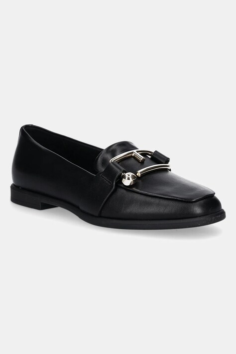 Furla mocasini de piele Nuvola Loafer femei, culoarea negru, cu toc plat, YI48FNU X30000 O6000