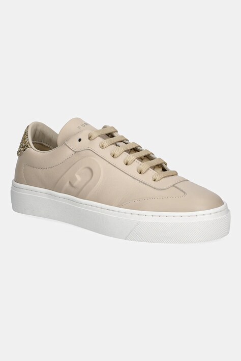Furla sneakers din piele Enjoy Lace-Up Sneaker culoarea bej, YJ10ENJ BX3726 3735S