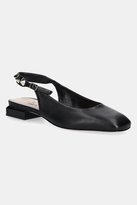 AGL pantofi de piele Angie L Spike culoarea negru, cu toc drept, cu toc deschis, D557007PCSOFTY0000