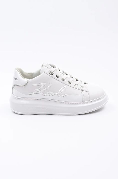 Karl Lagerfeld sneakers din piele KAPRI culoarea alb, KL62548F