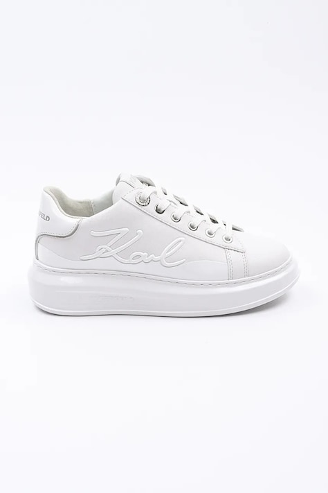 Karl Lagerfeld sneakers din piele KAPRI culoarea alb, KL62548F