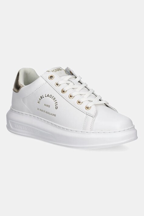 Шкіряні кросівки Karl Lagerfeld KAPRI колір білий KL62538K