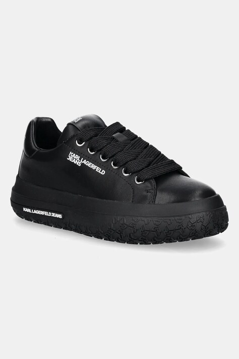 Karl Lagerfeld Jeans sneakers din piele KLJ KUP culoarea negru, KLJ64820