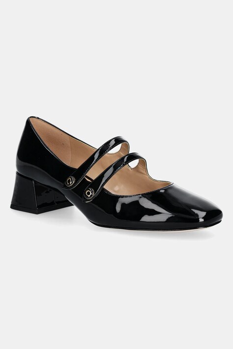 Coach pantofi de piele Angelina culoarea negru, cu toc drept, CX041