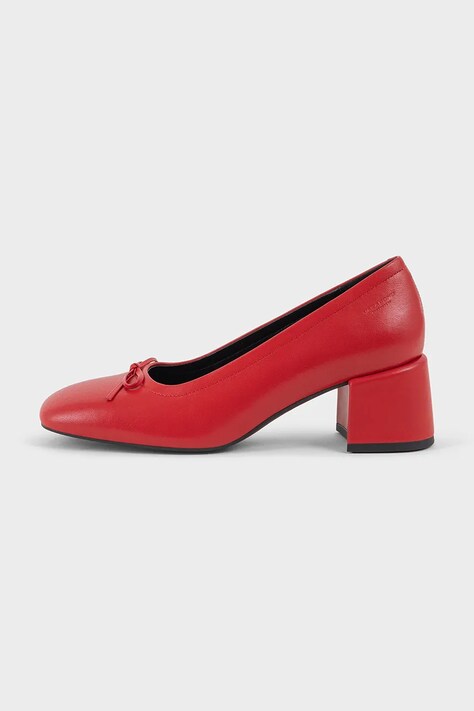 Vagabond Shoemakers pantofi de piele ADISON culoarea rosu, cu toc drept, 5939-001-48