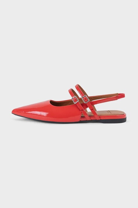 Vagabond Shoemakers balerini de piele HERMINE culoarea rosu, cu toc deschis, 5733-260-76