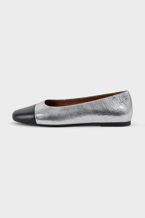 Kožené baleríny Vagabond Shoemakers JOLIN stříbrná barva, 5508-619-72