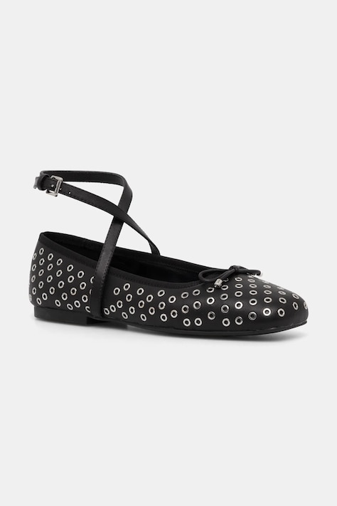 MICHAEL Michael Kors baleriny skórzane Collette kolor czarny 40R5COFP1L.001