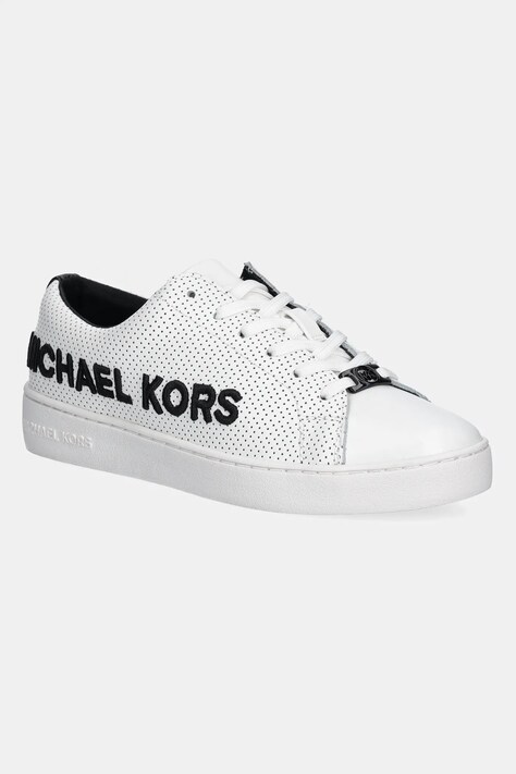 Kožené tenisky MICHAEL Michael Kors Keaton bílá barva, 43R5KEFS1L.001