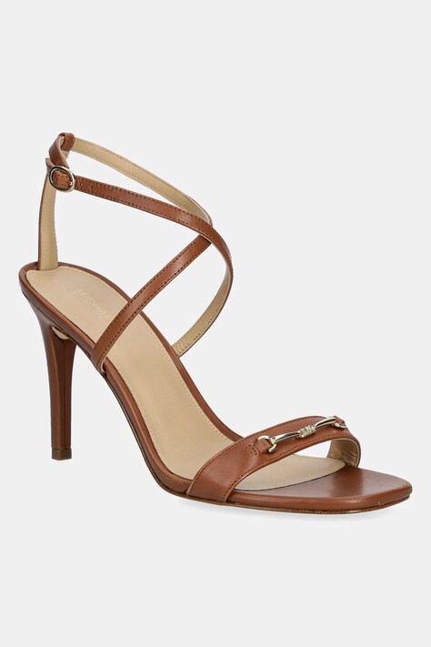 Kožené sandály MICHAEL Michael Kors Lena hnědá barva, 40R5LEHS1L.230