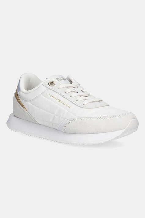 Sneakers boty Tommy Hilfiger ESSENTIAL RUNNER bílá barva, FW0FW08332