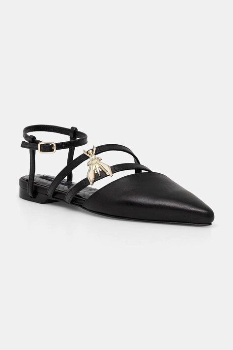 Patrizia Pepe balerini de piele culoarea negru, 8Z0100 L048 K103
