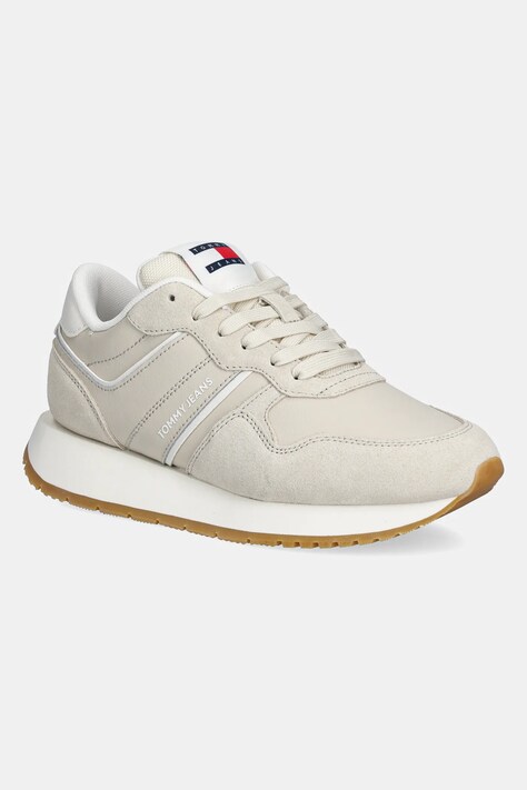 Tommy Jeans sneakers TJW EVA RETRO RUNNER culoarea bej, EN0EN02771