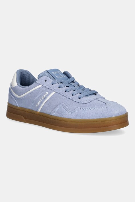 Tommy Jeans sneakersy zamszowe THE GREENWICH SUEDE kolor niebieski EN0EN02696