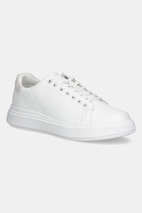 Calvin Klein sneakers CUPSOLE LACE UP MONO culoarea alb, HW0HW02445