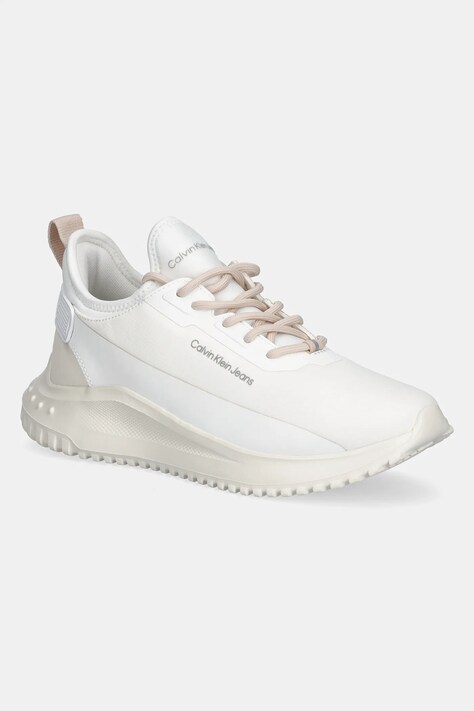 Sneakers boty Calvin Klein Jeans EVA RUNNER SOCK MIX IN HITECH bílá barva, YW0YW01665