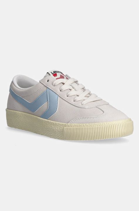 Levi's sneakers din piele întoarsă SNEAK S culoarea gri, 235665-100