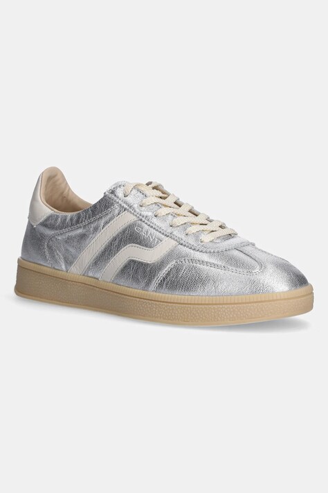 Gant sneakers din piele Cuzima culoarea argintiu, 30531955.G80