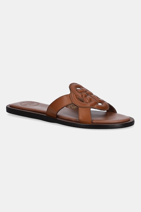 Gant slapi de piele Sunlaz femei, culoarea maro, 30561911.G45
