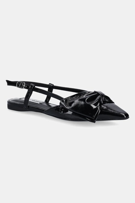 Steve Madden balerini de piele Dazzled culoarea negru, cu toc deschis, SM11003531