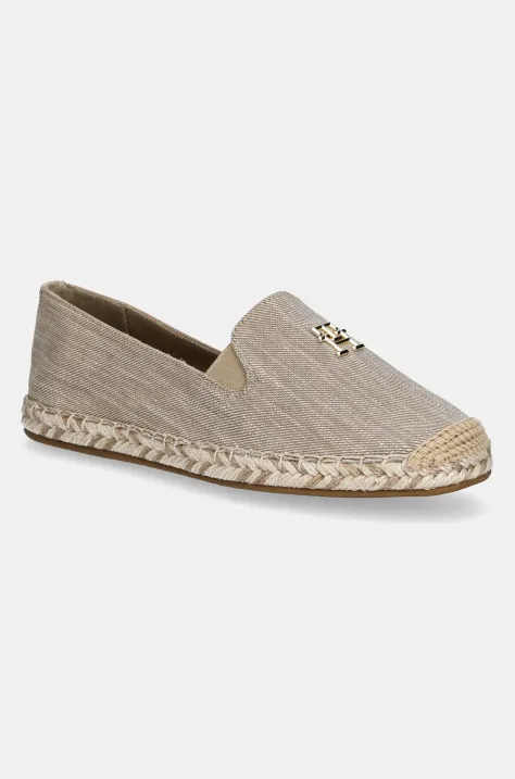 Tommy Hilfiger espadryle CHAMBRAY ESPADRILLE kolor beżowy FW0FW08539