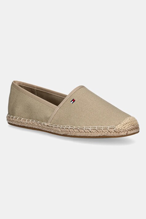 Эспадрильи Tommy Hilfiger FLAG CANVAS ESPADRILLE цвет бежевый FW0FW08541