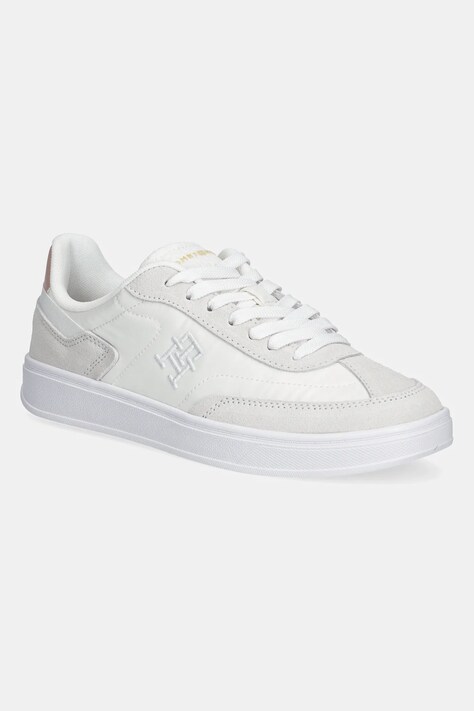 Tommy Hilfiger sneakers TH HERITAGE SNEAKER femei, culoarea bej, FW0FW08643