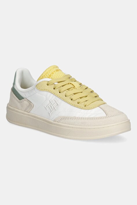 Sneakers boty Tommy Hilfiger TH HERITAGE SNEAKER béžová barva, FW0FW08643