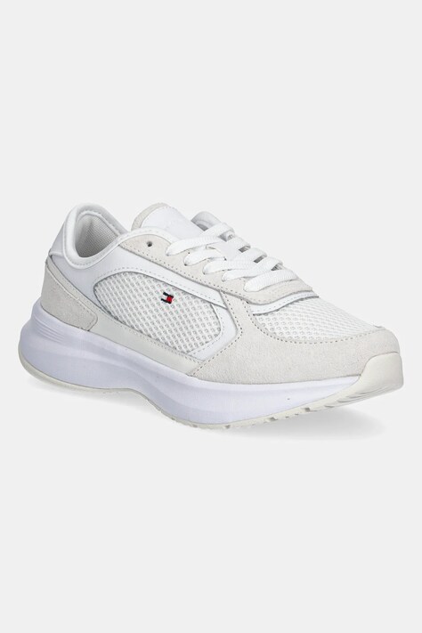 Sneakers boty Tommy Hilfiger SPORTY RUNNER bílá barva, FW0FW08644