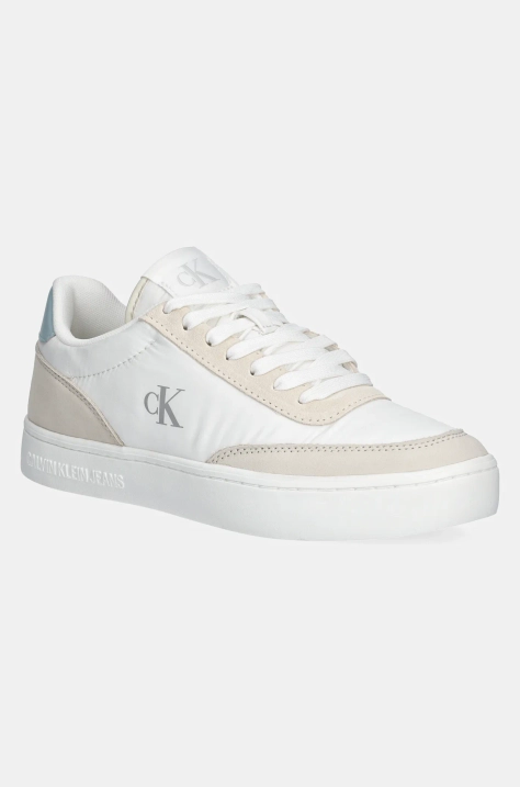 Calvin Klein Jeans sneakers CLASSIC CUPSOLE MIX IN culoarea alb, YW0YW01767